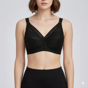 Wireless bra in black